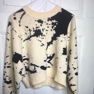 Stylish Black and Cream Women's Sweater